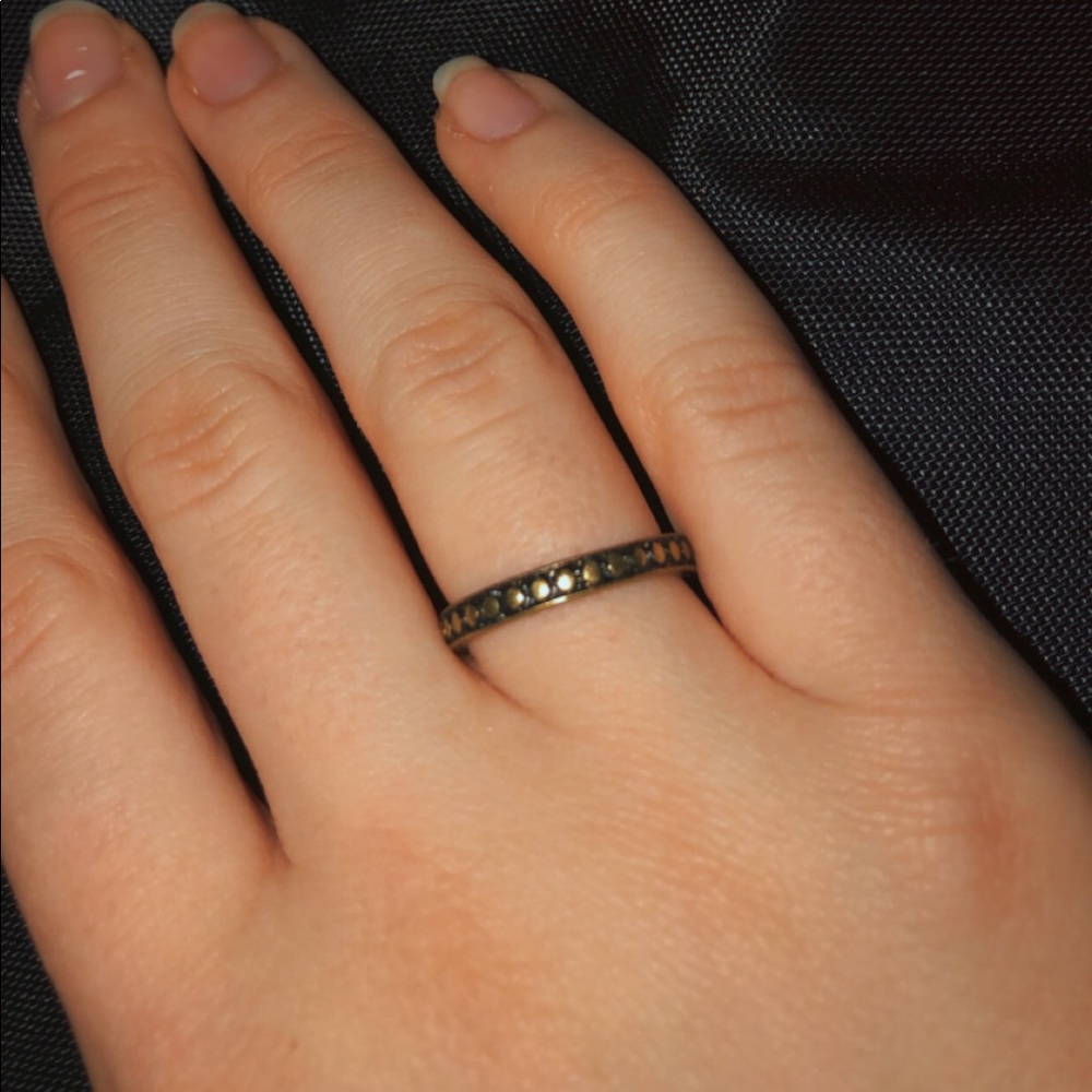 gold dotted ring